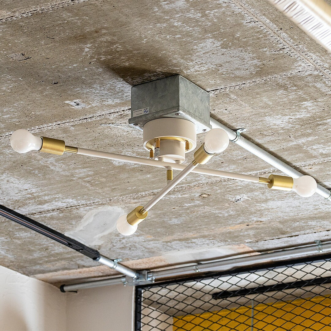 grameight × INNCLIVE アトロシリカ 4灯シーリングライト【電球なし】 天井照明 6畳～8畳 INC-TC-CE1