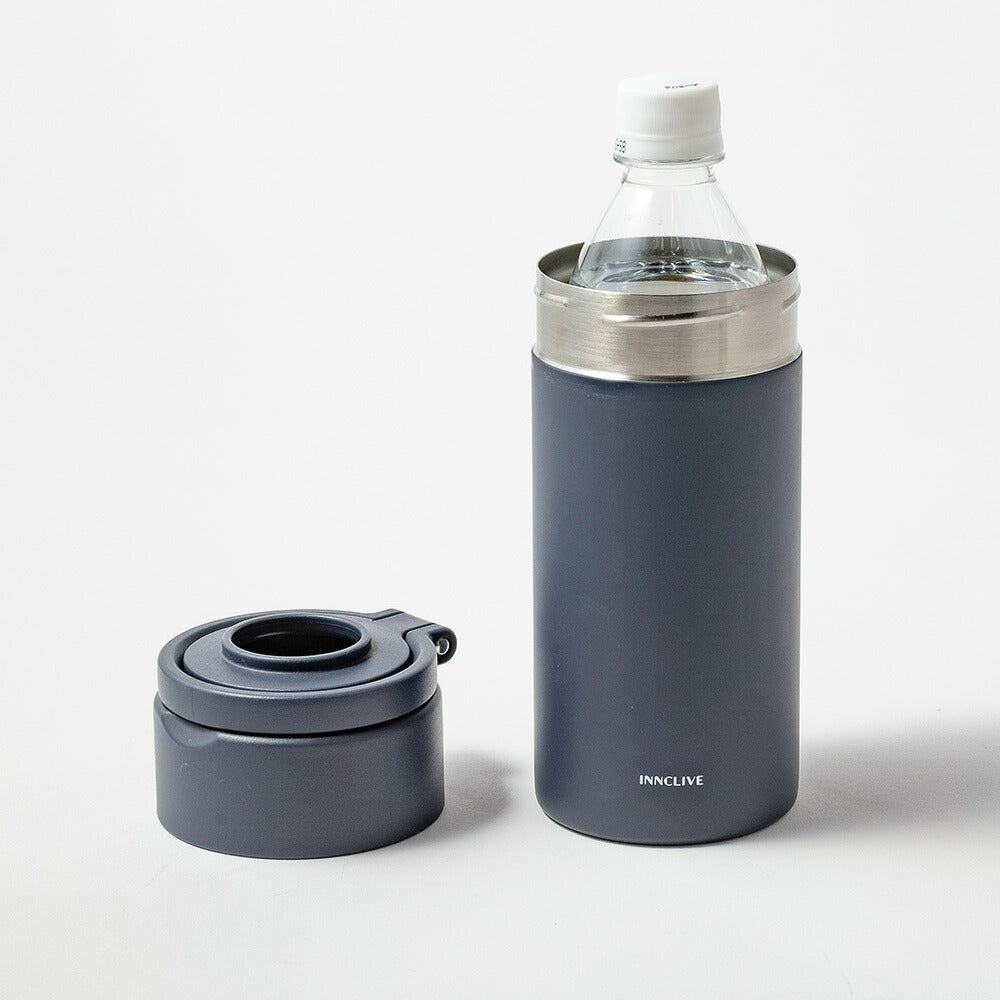 【同梱不可】【セット販売２点】【送料無料】ペットボトルケース(INC-TC-PB1-MGY)＋ボンボンドロップシール(ちいかわ・みんな・ニコニコS8542953)