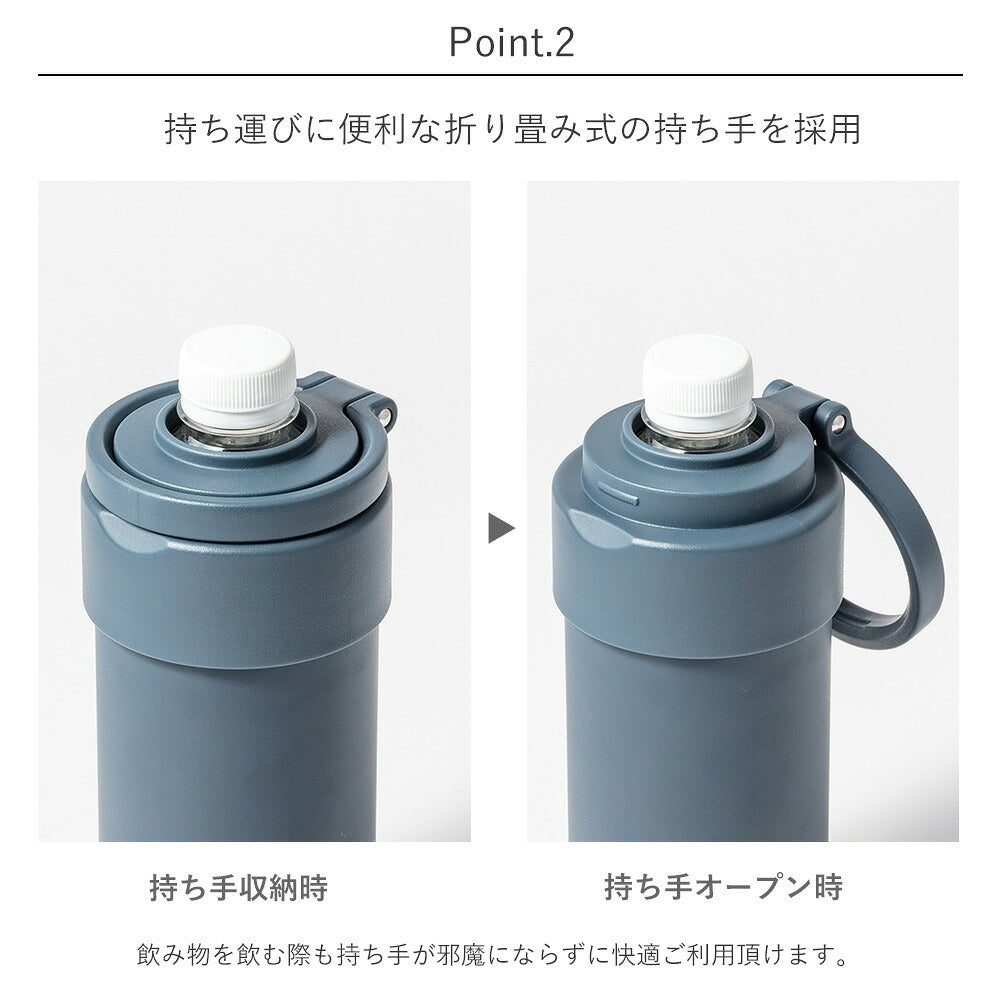 【同梱不可】【セット販売２点】【送料無料】ペットボトルケース(INC-TC-PB1-MGY)＋ボンボンドロップシール(ちいかわ・みんな・ニコニコS8542953)