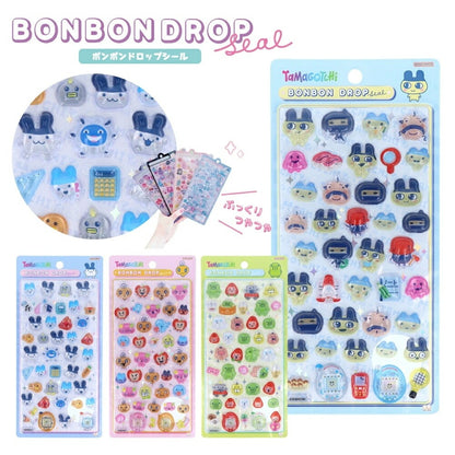 【予約販売】サンスター文具 ボンボンドロップシール たまごっち 4種類(まめっち・めめっち・くちぱっち・みみっち)