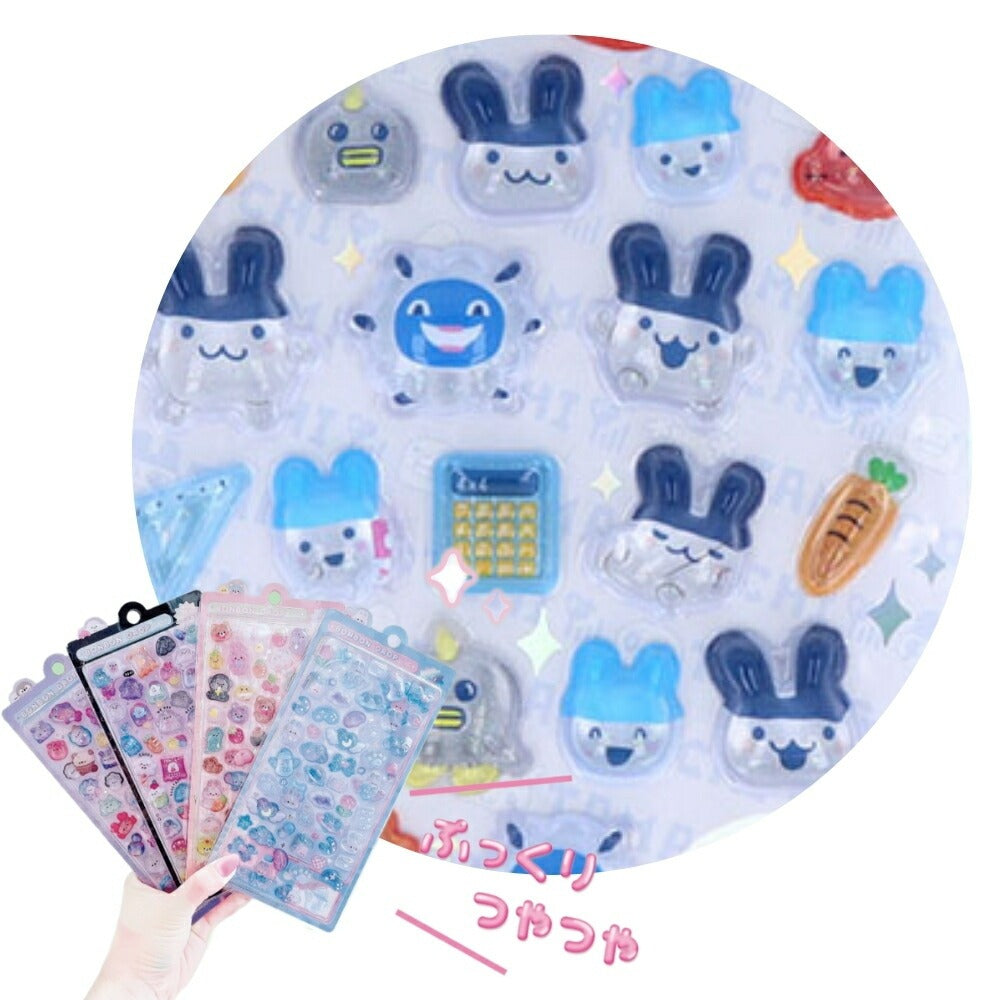 【予約販売】サンスター文具 ボンボンドロップシール たまごっち 4種類(まめっち・めめっち・くちぱっち・みみっち)