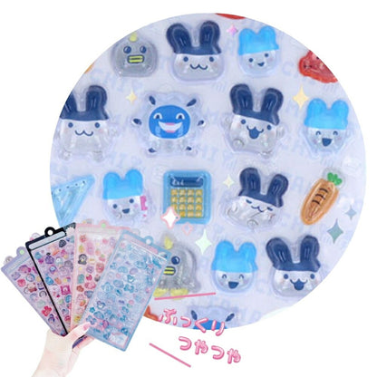【予約販売】サンスター文具 ボンボンドロップシール たまごっち 4種類(まめっち・めめっち・くちぱっち・みみっち)