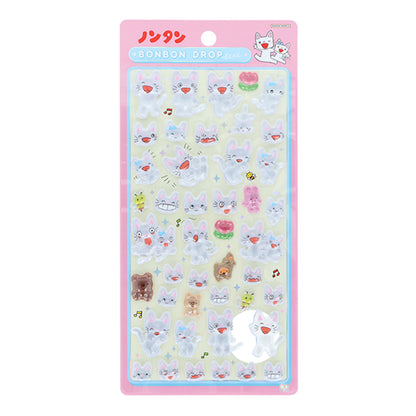 【同梱不可】予約販売6月下旬発送予定【セット販売】サンスター文具 ウカンムリクリップ　限定カラー 赤 S9496564 ＋ ボンボンドロップシール ノンタン・タータン S8816794