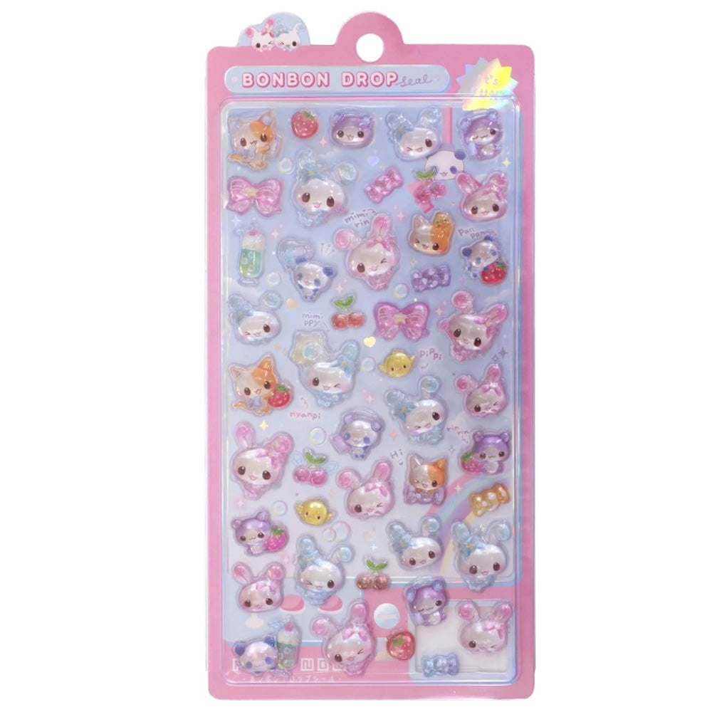 【同梱不可】【セット販売】【予約販売7月下旬発送予定】キャンディツインズ　シール手帳(011469)＋　ボンボンドロップシール (011490)ー)
