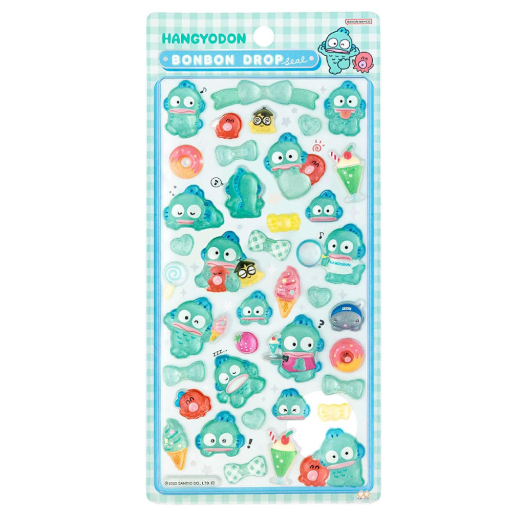 【同梱不可】【セット販売】【予約販売7月下旬発送予定】ハンギョドン　シール手帳(S9493158)　＋　ボンボンドロップシール　(S8812128)