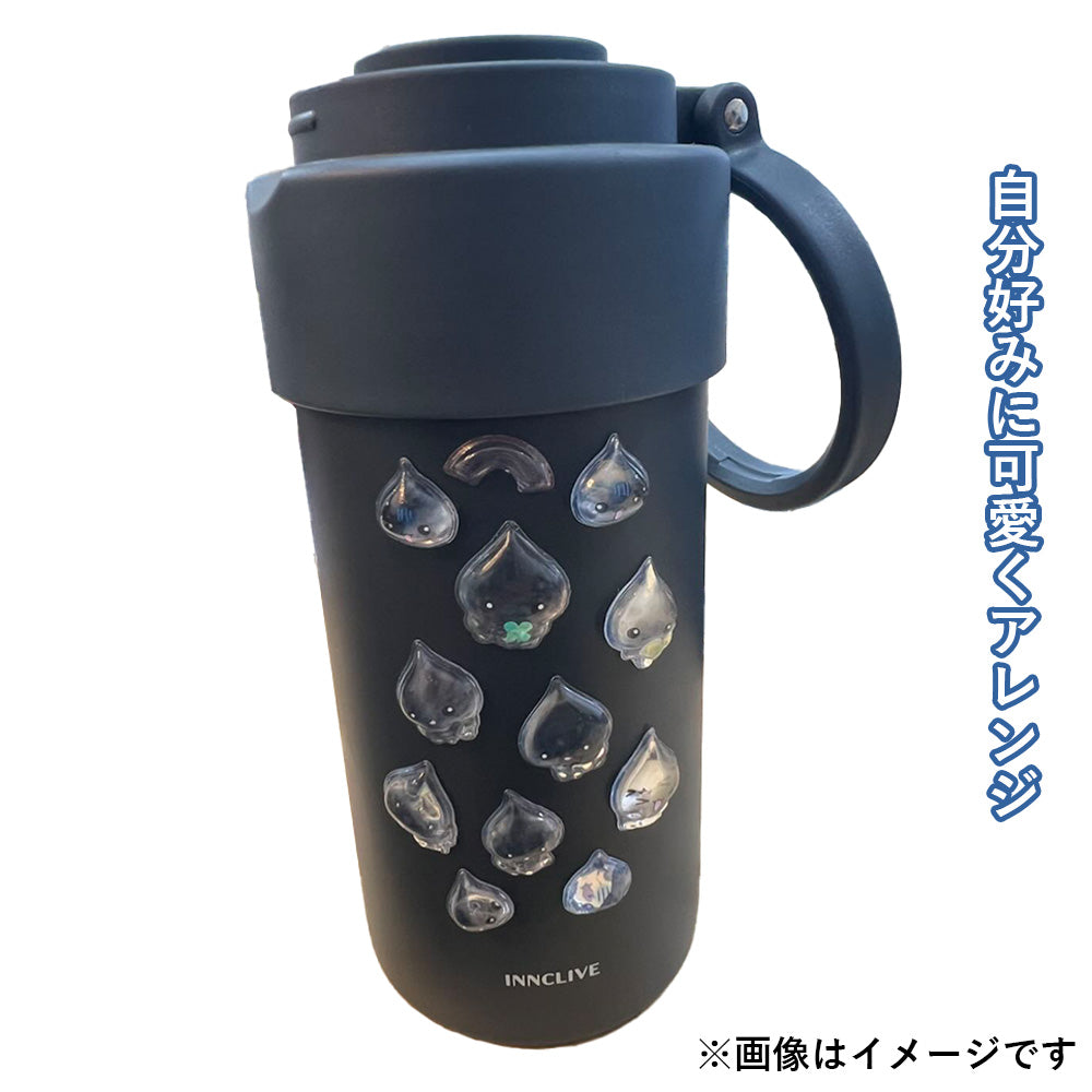 【同梱不可】【セット販売２点】【送料無料】ペットボトルケース(INC-TC-PB1-MGY)＋ボンボンドロップシール(ちいかわ・みんな・ニコニコS8542953)