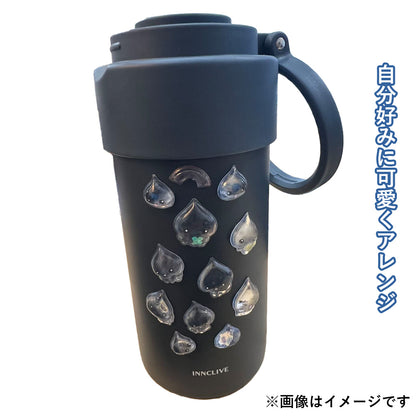 【同梱不可】【セット販売２点】【送料無料】ペットボトルケース(INC-TC-PB1-MGY)＋ボンボンドロップシール(ちいかわ・みんな・ニコニコS8542953)