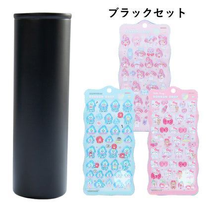 【同梱不可】【セット販売4点】氷のう魔法瓶 (INC-TC-PB2)1点＋ボンボンドロップシール churukira サンリオ(キティピンクS8815437＋マイメロS8815445＋ハンギョドンS8815453)