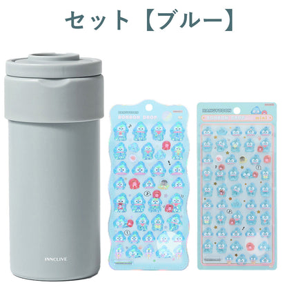 【同梱不可】【セット販売3点】【ハンギョドン】ペットボトルホルダー1点＋ボンボンドロップシール2枚(churukira/S8815453＋ミニ/S8815097)