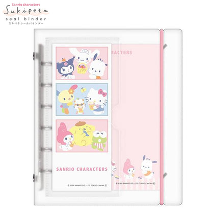 【同梱不可】【シール手帳4点セット】【サンリオ】ボンドロップシールchurukira 2枚 (キティピンクS8815437)＋(マイメロS8815445)＋シール手帳(133035）＋リフィル(INC-TCSBA7R1)