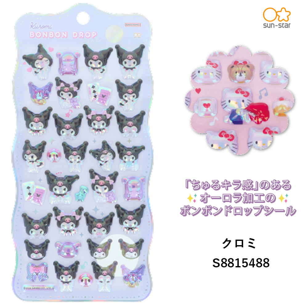 【同梱不可】【シールセット販売2点】ボンボンドロップシール (churukira クロミ S8815488)　＋　シール手帳(Y2KクロミS8541752)