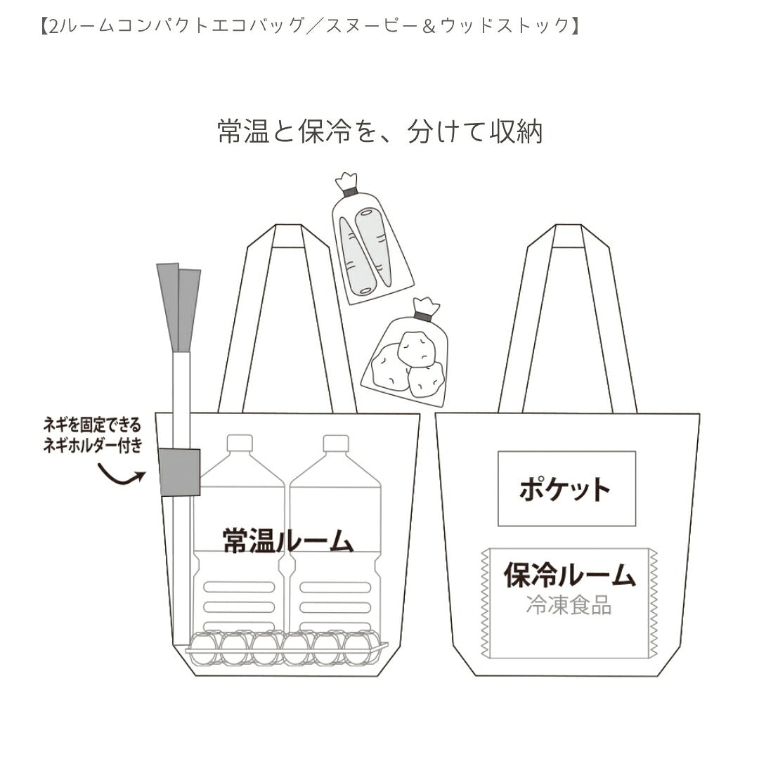 【エコバッグ3点セット】サンスター文具 エコバッグA (スヌーピーS2335379)＋ボンボンドロップシール (スヌーピーS8815500＋S8815518) 商品画像5