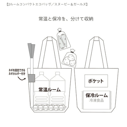 【エコバッグ3点セット】サンスター文具 エコバッグB (スヌーピーS2335387)＋ボンボンドロップシール (スヌーピーS8815526＋S8815534) 商品画像5