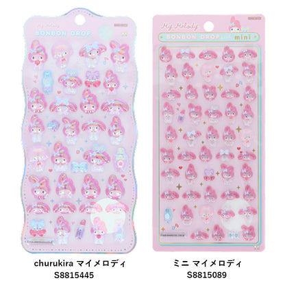 【同梱不可】【セット販売3点】【マイメロディ】ペットボトルホルダー1点＋ボンボンドロップシール2枚(churukira/S8815445＋ミニ/S8815089)