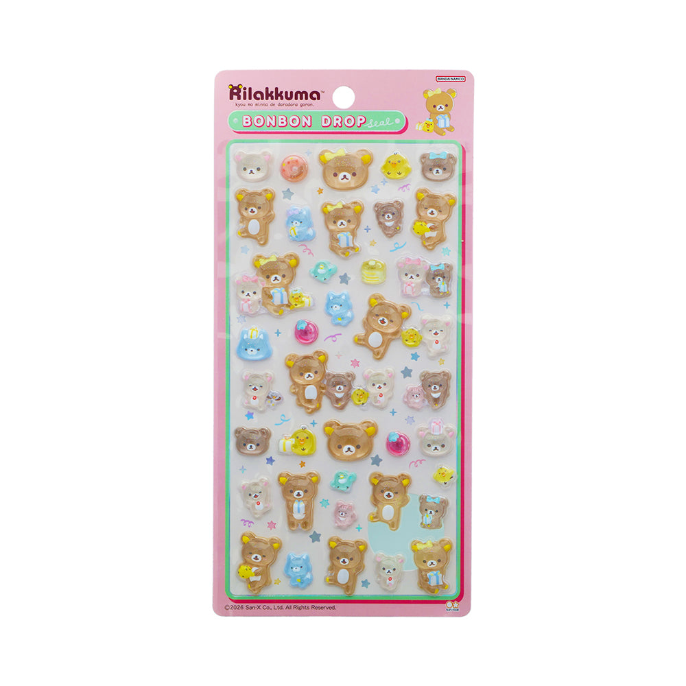 【同梱不可】【セット販売】【予約販売7月下旬発送予定】リラックマ　シール手帳(SE68703)＋　ボンボンドロップシール (なかよしS8817669)