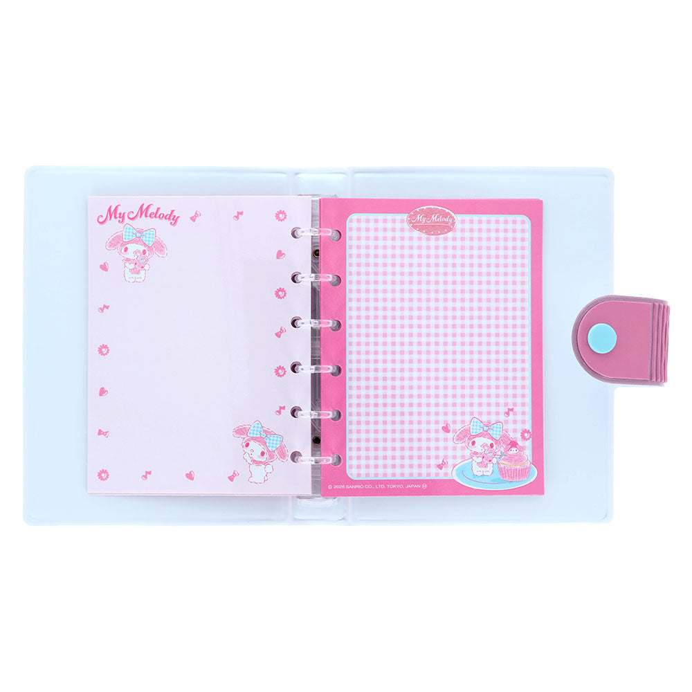 【同梱不可】【セット販売】【予約販売7月中旬発送予定】サンスター文具 シール手帳 ギンガムチェック(マイメロディ S2176297) ＋ ボンボンドロップ(もじ マイメロディ S8815569)