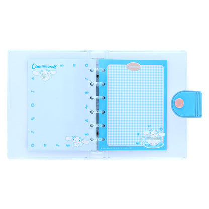 【同梱不可】【セット販売】【予約販売7月中旬発送予定】サンスター文具 シール手帳 ギンガムチェック(シナモロール S2176300) ＋ ボンボンドロップ(もじ シナモロール S8815593)