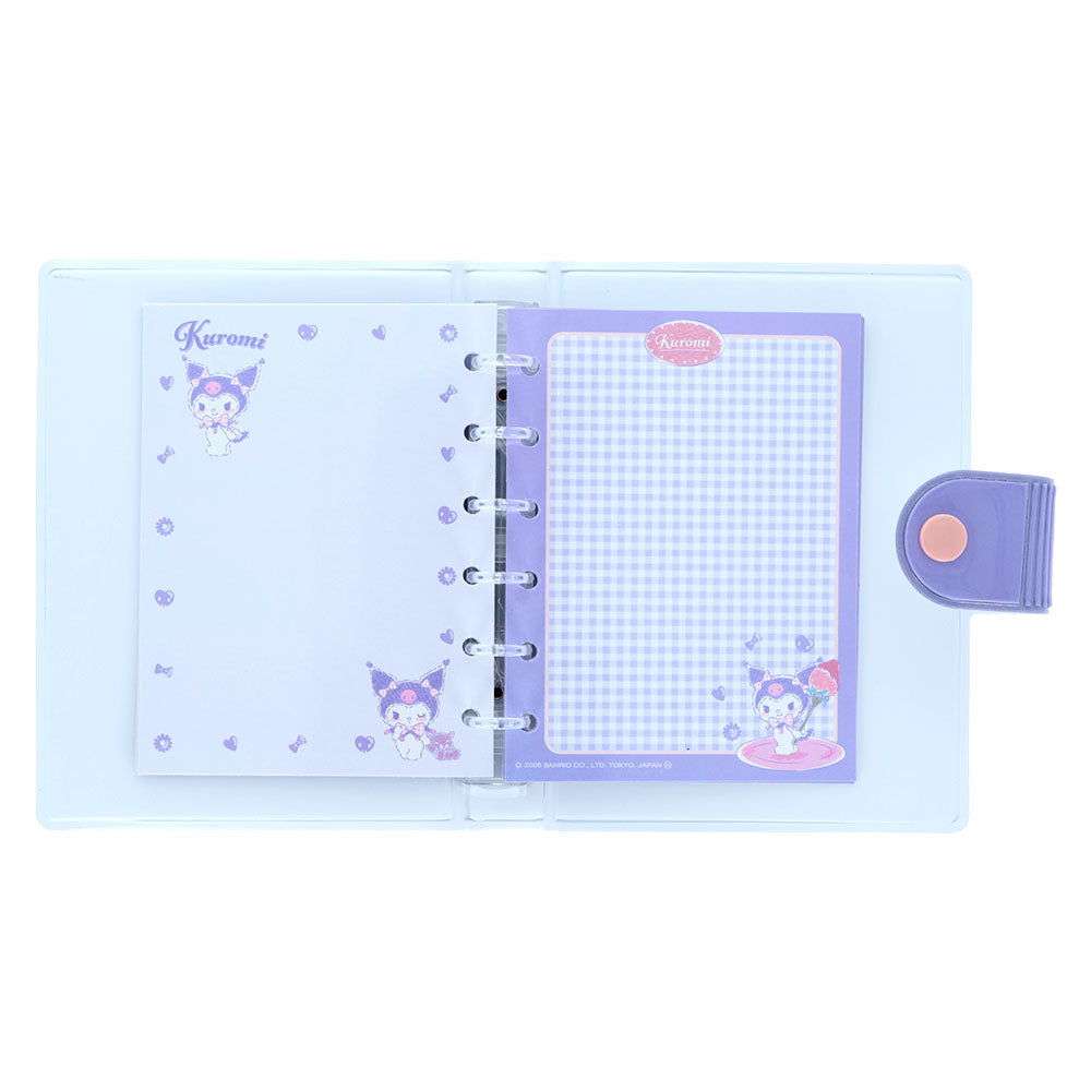 【同梱不可】【セット販売】【予約販売7月中旬発送予定】サンスター文具 シール手帳 ギンガムチェック(クロミ S2176319) ＋ ボンボンドロップ(もじ クロミ S8815607)